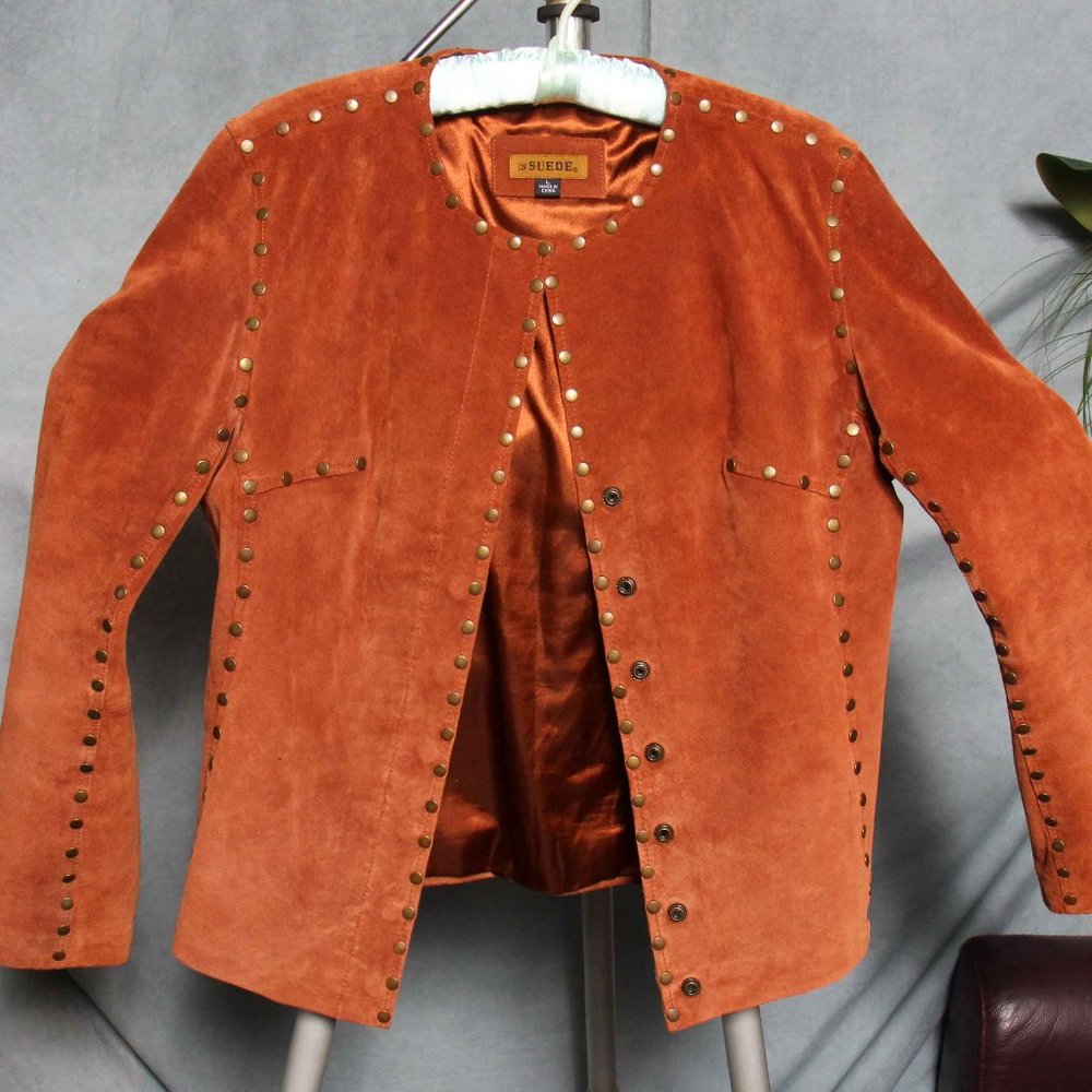"In Suede" Studded Leather Jacket